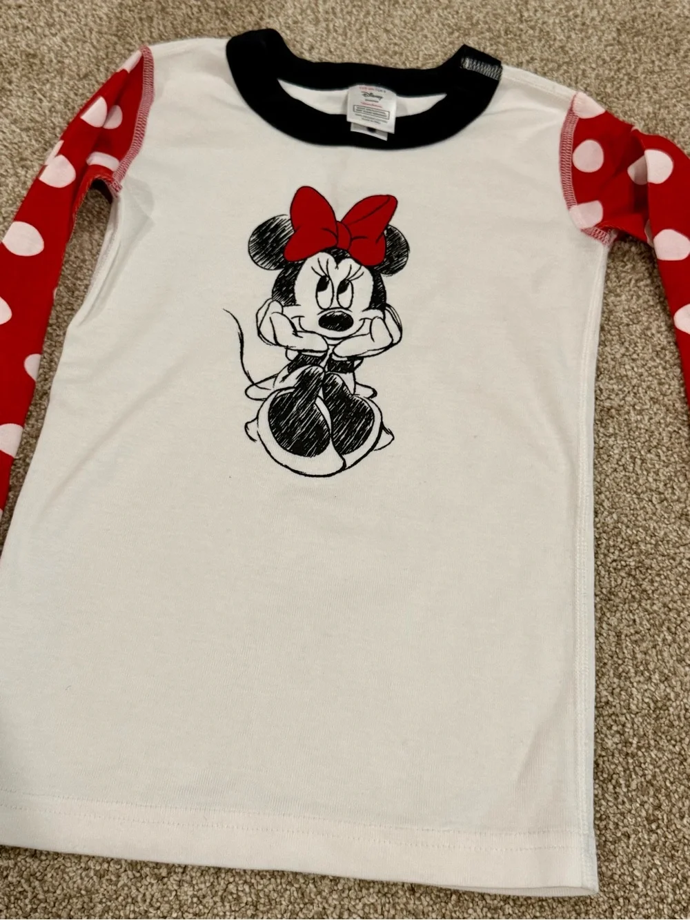 Hanna Andersson Red & White Minnie Mouse Polka Dot Pajama Set